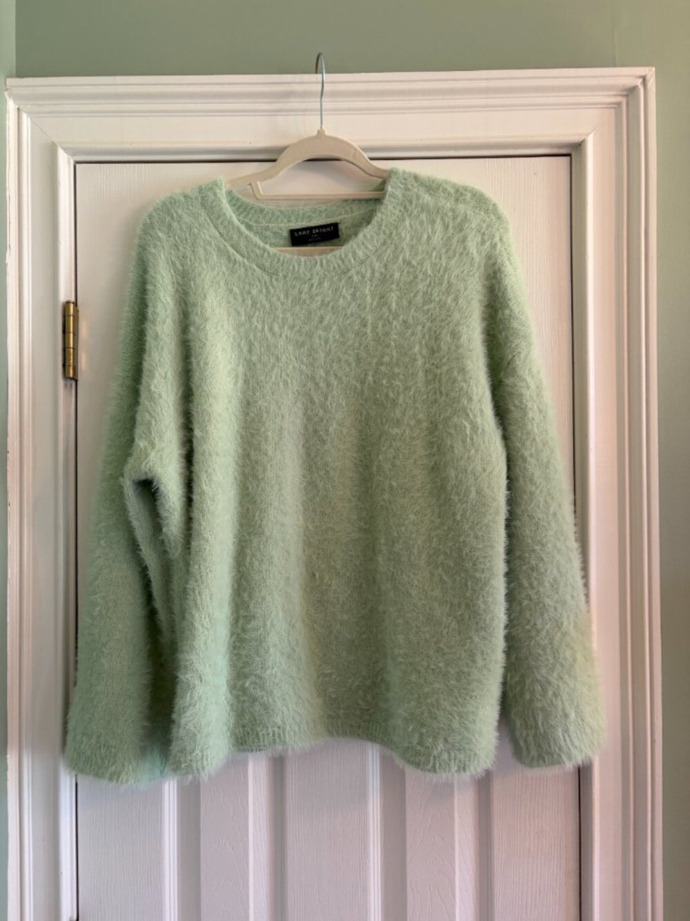 Lane Bryant Light Green Fuzzy Size 18/20 Sweater - Picture 9 of 9